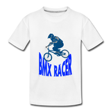 T-Shirt enfant premium, bmx racer - white