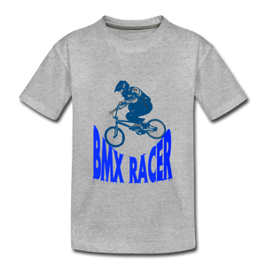 T-Shirt enfant premium, bmx racer - heather gray
