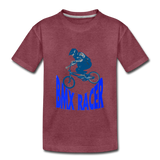 T-Shirt enfant premium, bmx racer - heather burgundy